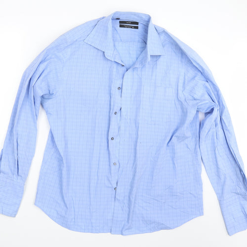 NEXT Mens Blue Check   Button-Up One Size