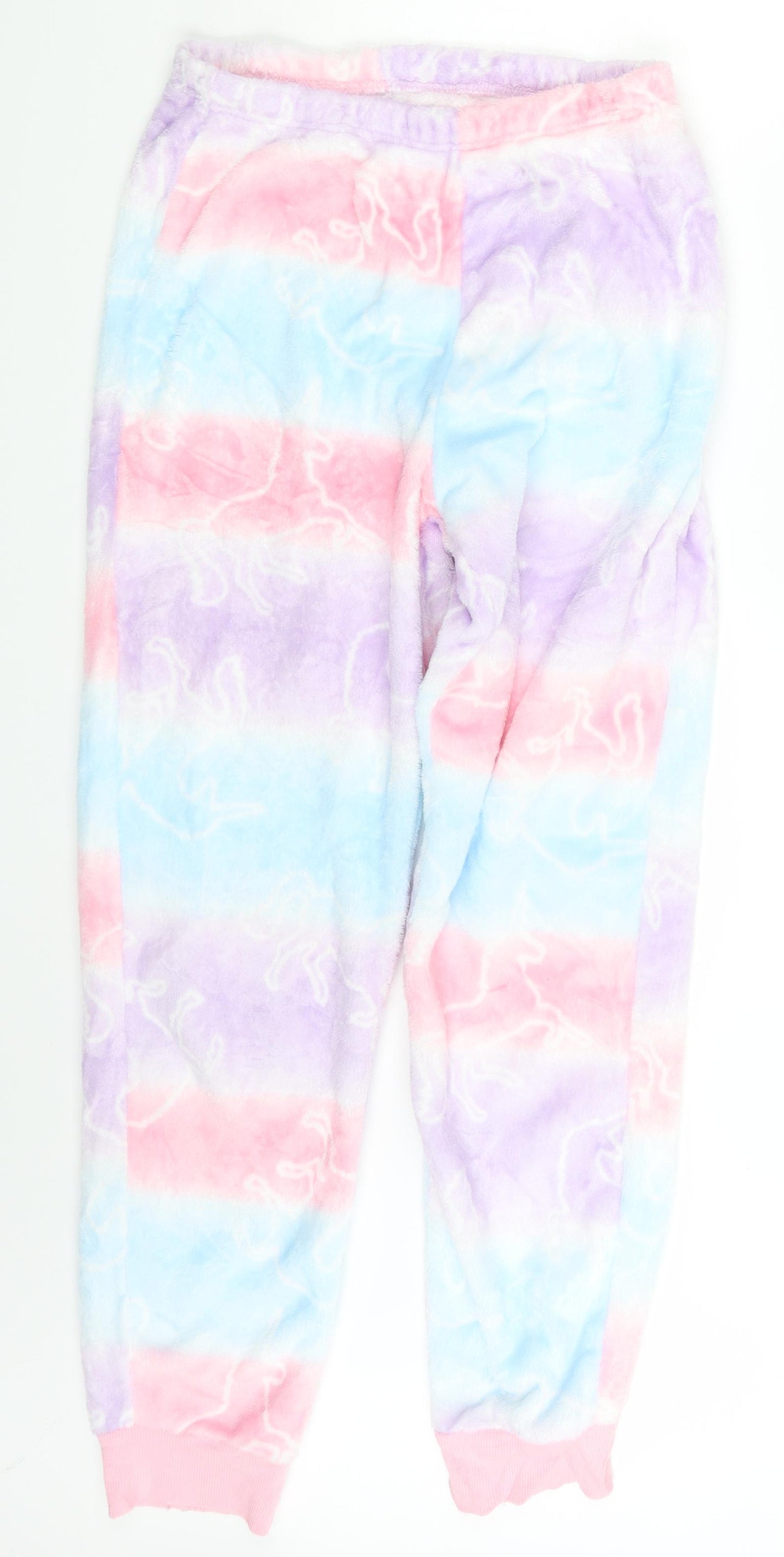 M&S Womens Multicoloured   Jogger Trousers Size 12 L26 in