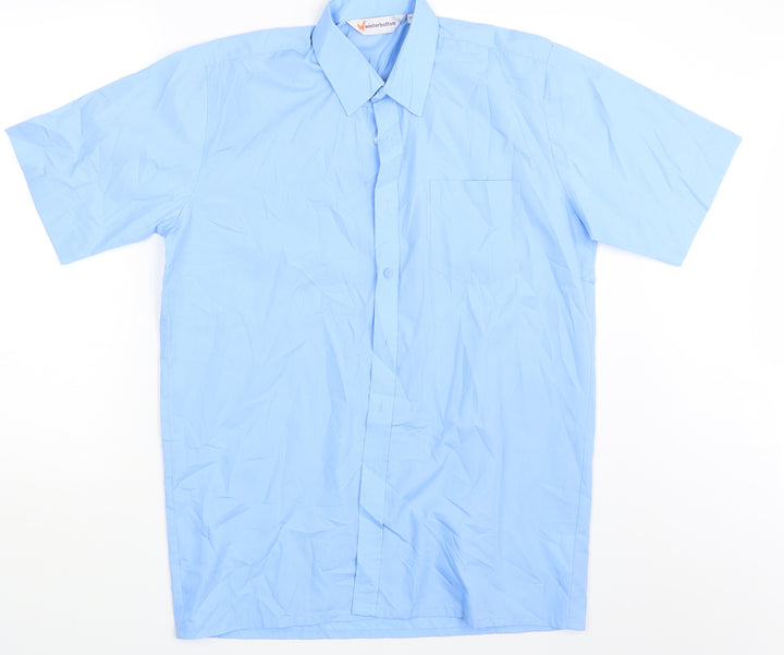 Winterbottom Mens Blue Button-Up One Size