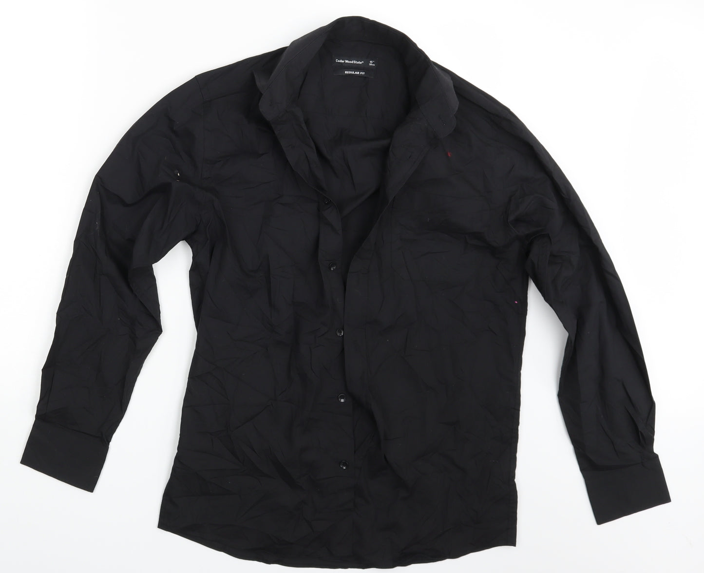 Cedar Wood State Mens Black    Button-Up One Size