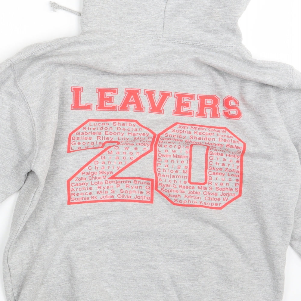Justhoods Mens Grey   Pullover Hoodie Size S  - FTPS