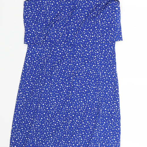 GREAT PLAINS Womens Black Polka Dot  Basic  Size S