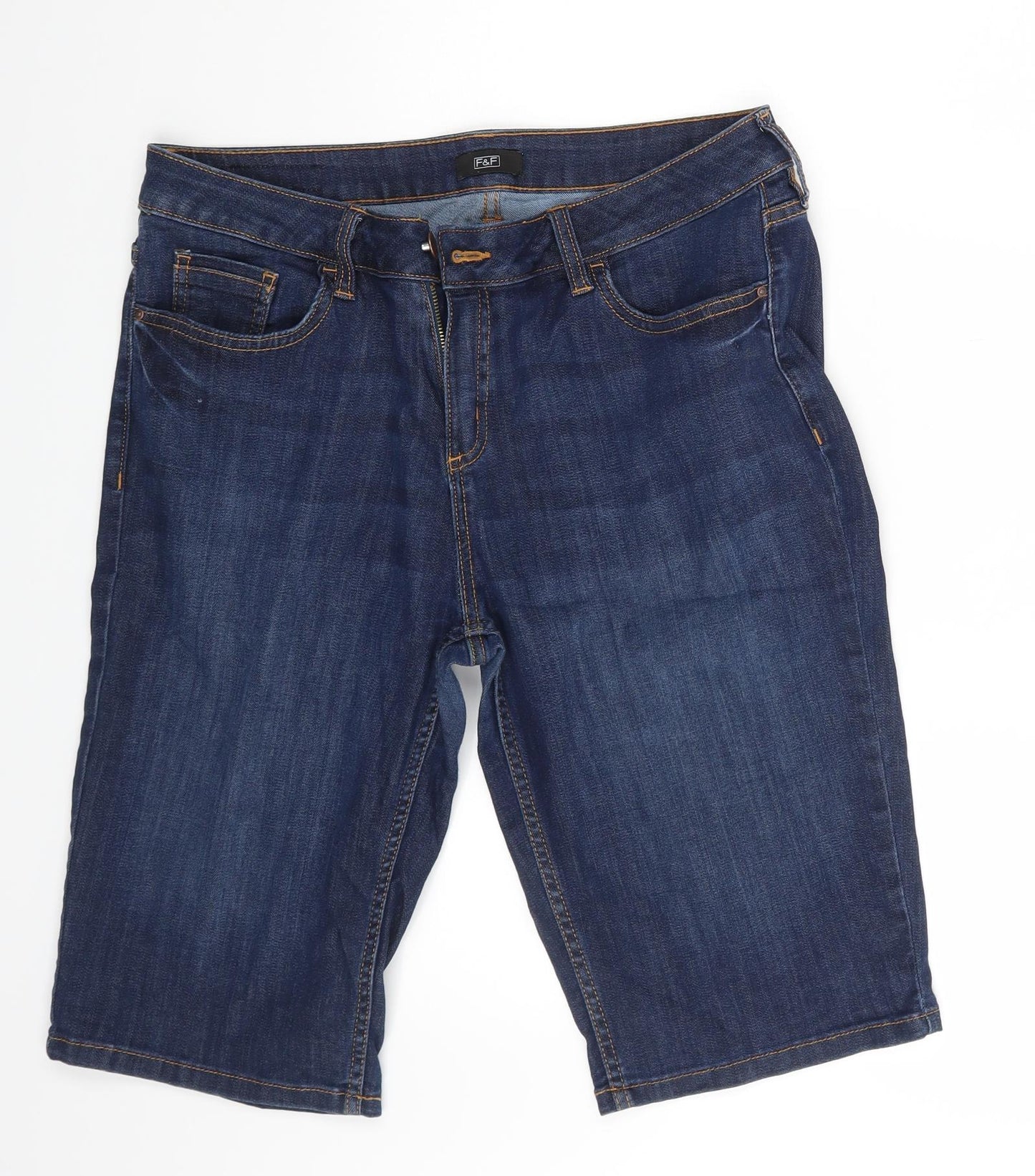 F&F Womens Blue   Chino Shorts Size 14