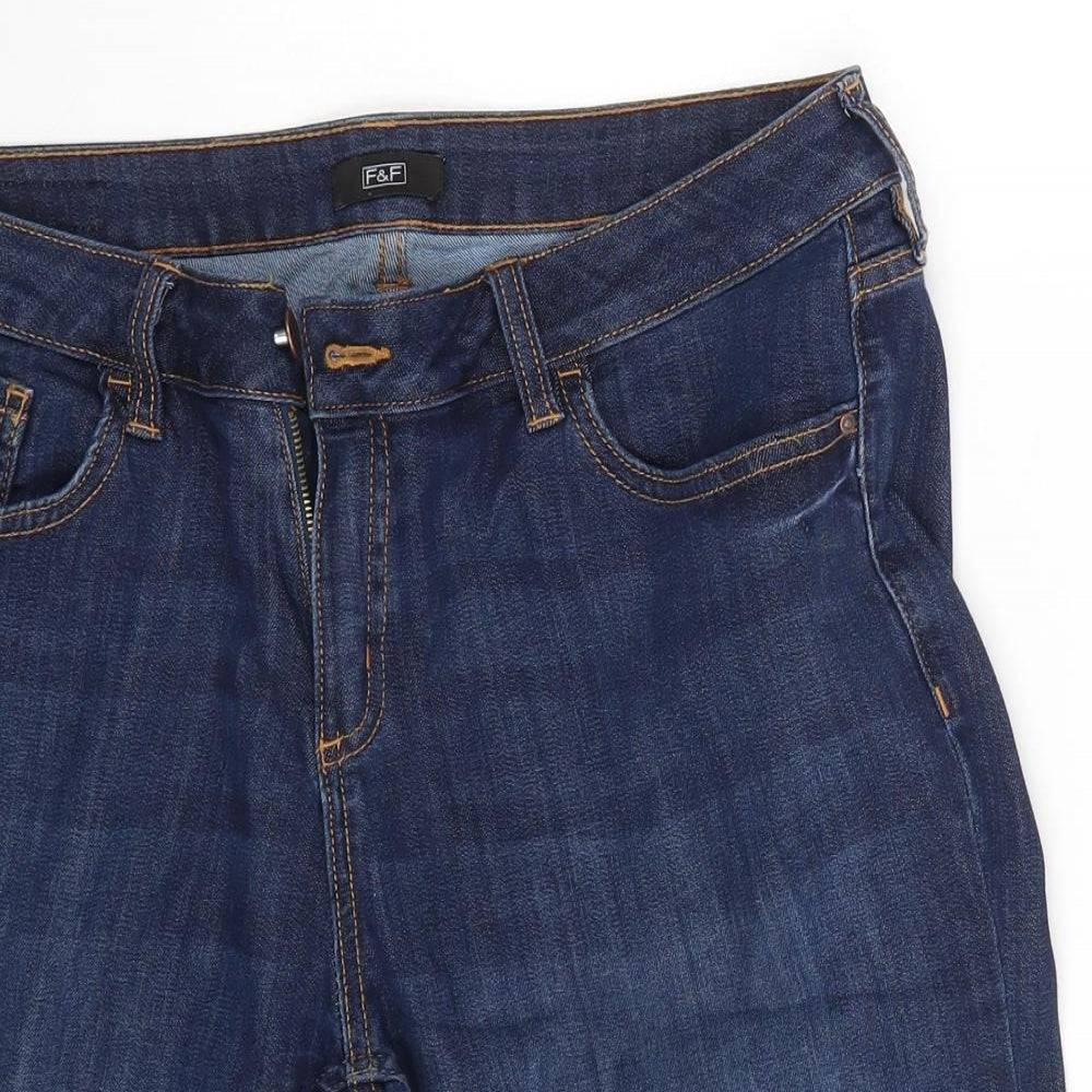 F&F Womens Blue   Chino Shorts Size 14