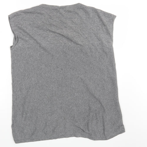 Warehouse Womens Grey   Basic T-Shirt Size 14