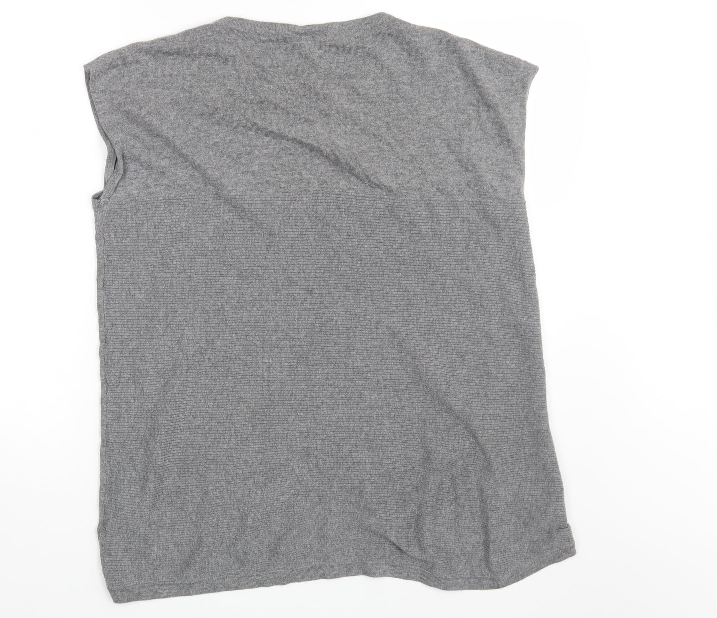 Warehouse Womens Grey   Basic T-Shirt Size 14