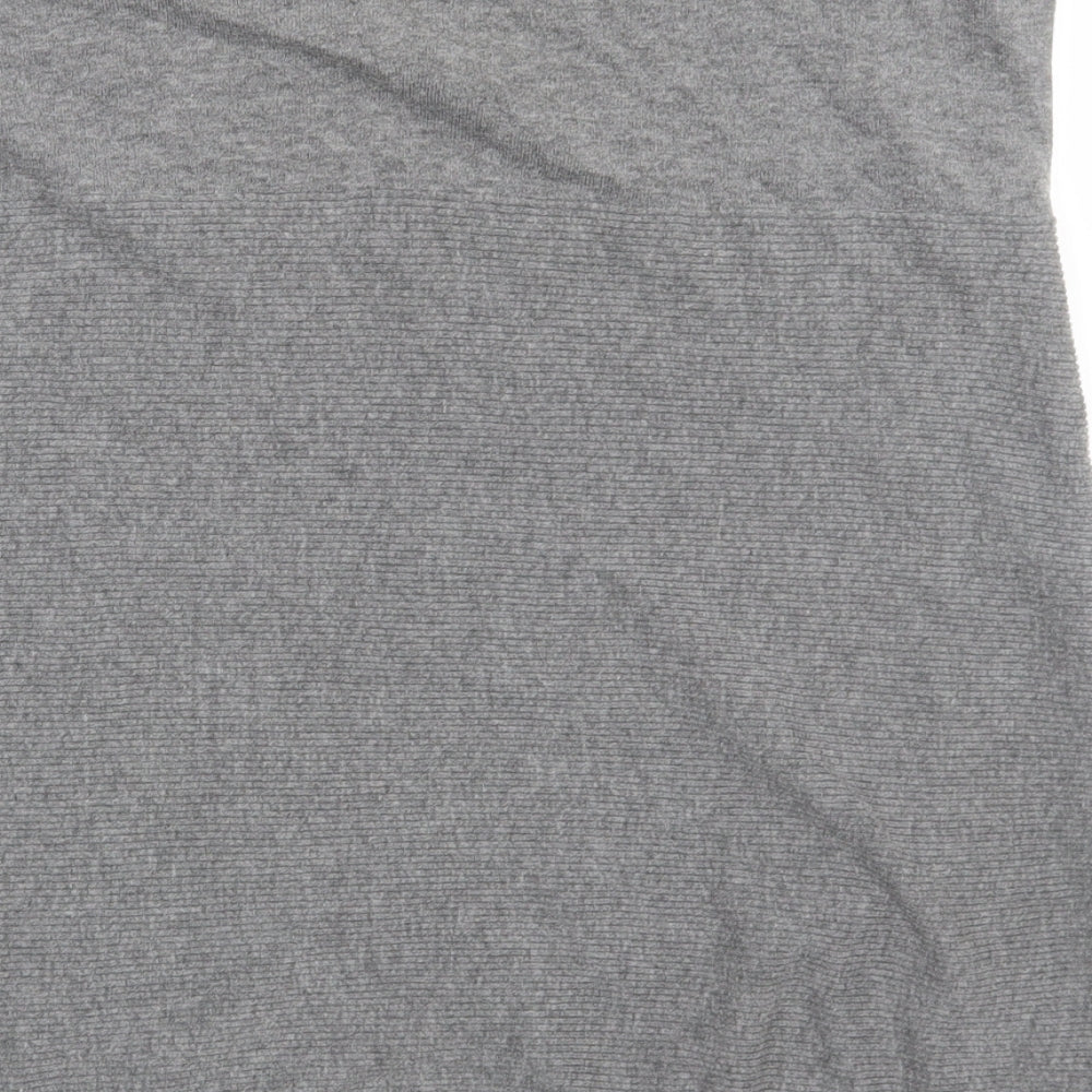 Warehouse Womens Grey   Basic T-Shirt Size 14