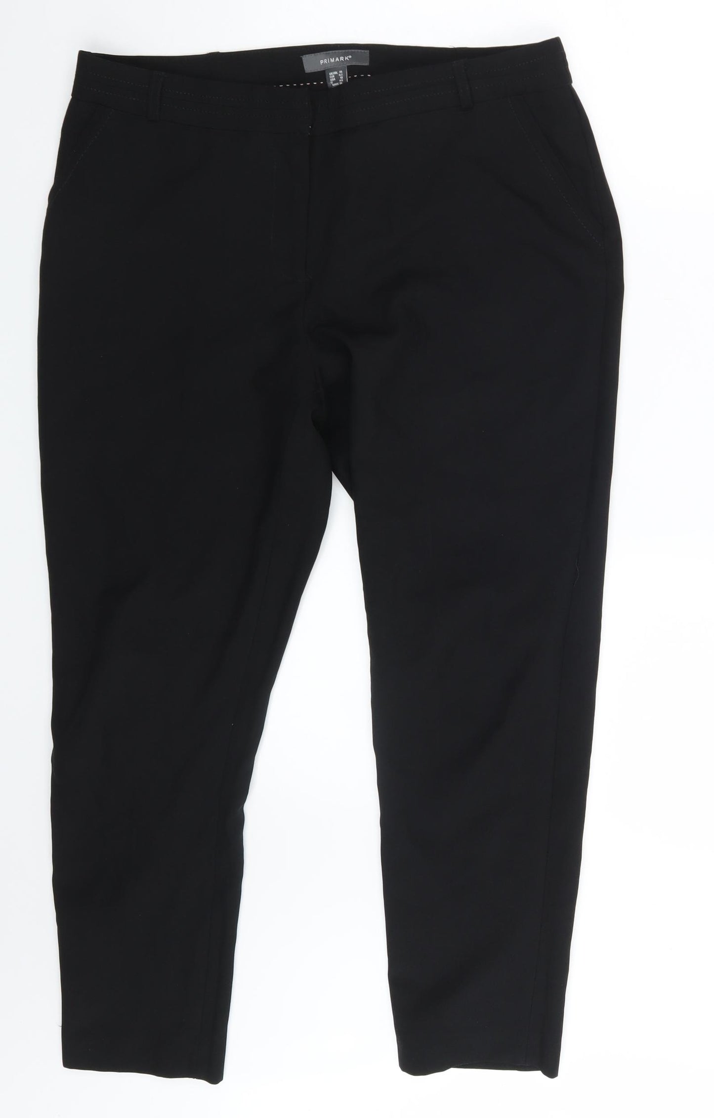 Primark Womens Black   Trousers  Size 14 L25 in