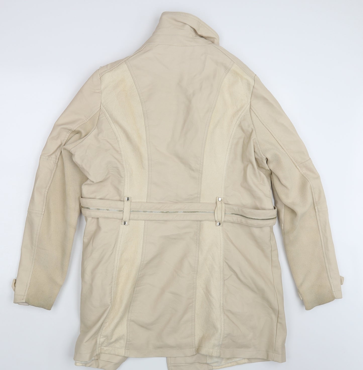 River Island Womens Beige   Overcoat Coat Size 18