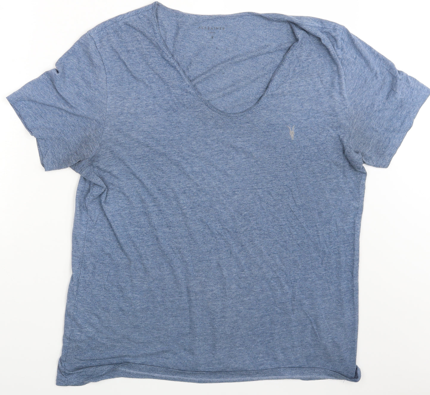 AllSaints Mens Blue    T-Shirt Size L