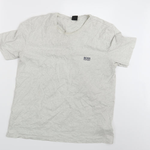 HUGO BOSS Mens Grey    T-Shirt Size L