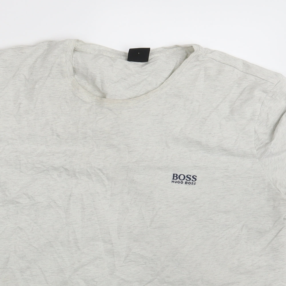 HUGO BOSS Mens Grey    T-Shirt Size L