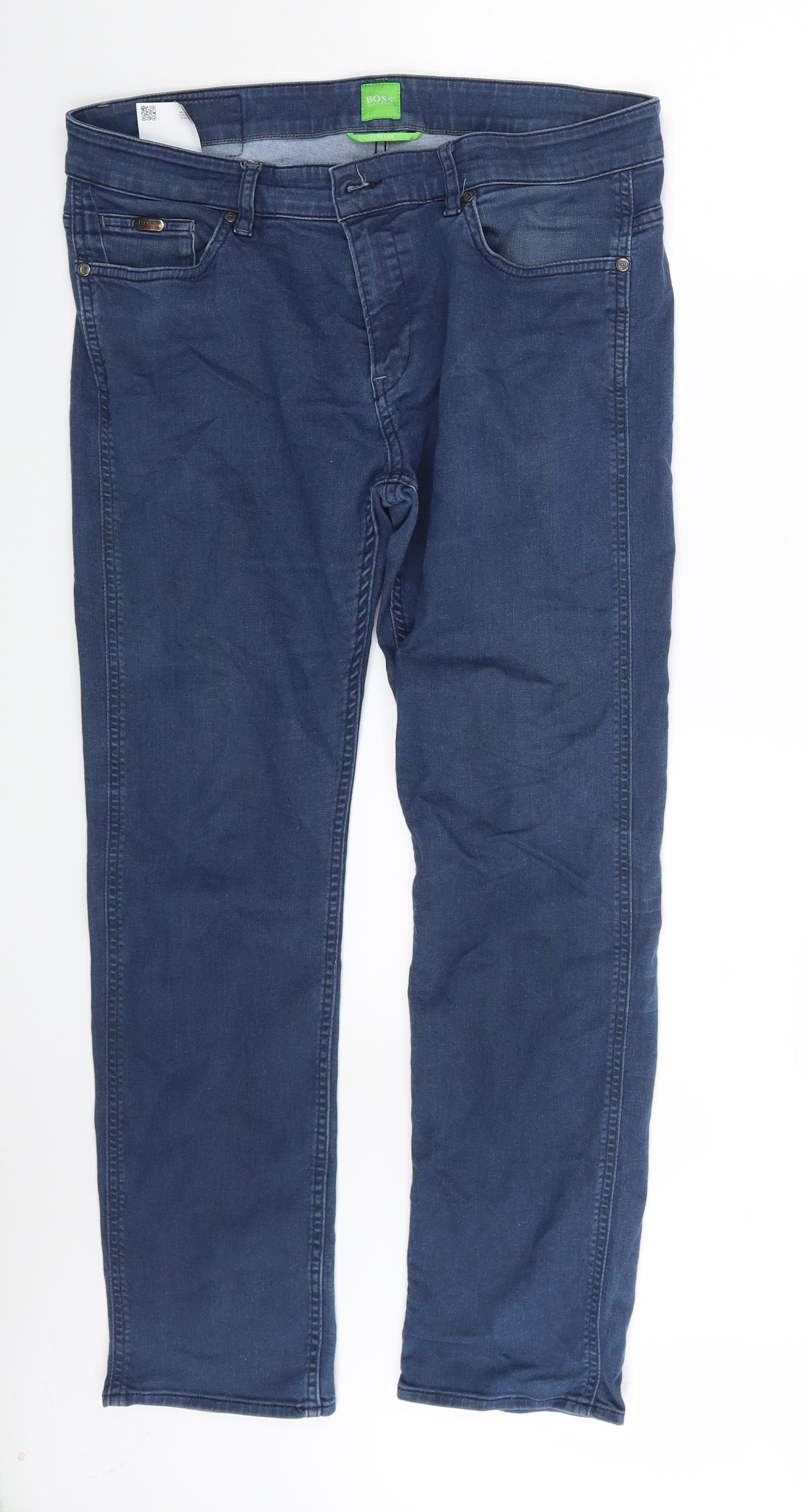 HUGO BOSS Mens Blue   Tapered Jeans Size 34 L28 in
