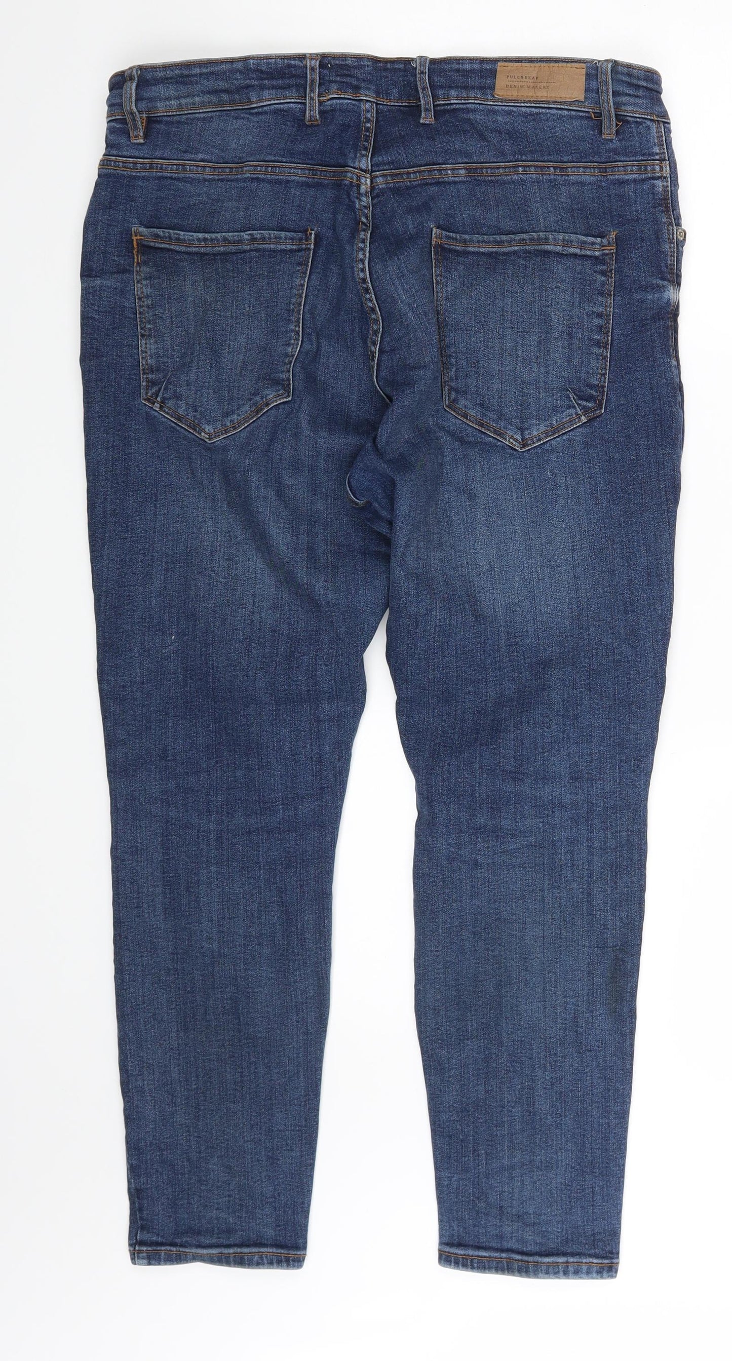Pull&Bear Mens Blue   Tapered Jeans Size 36 L26 in