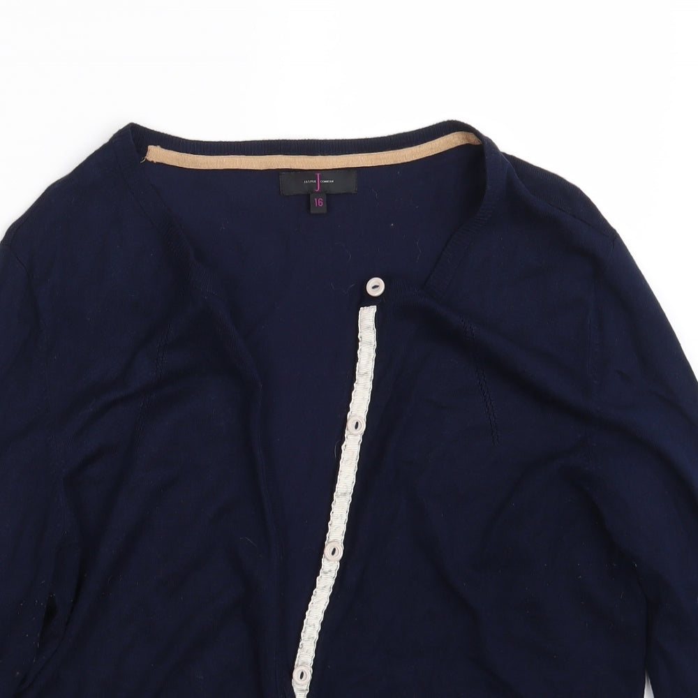Jasper Conran Womens Blue   Cardigan Jumper Size 16