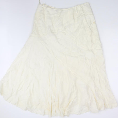 Per Una Womens Ivory   A-Line Skirt Size 16