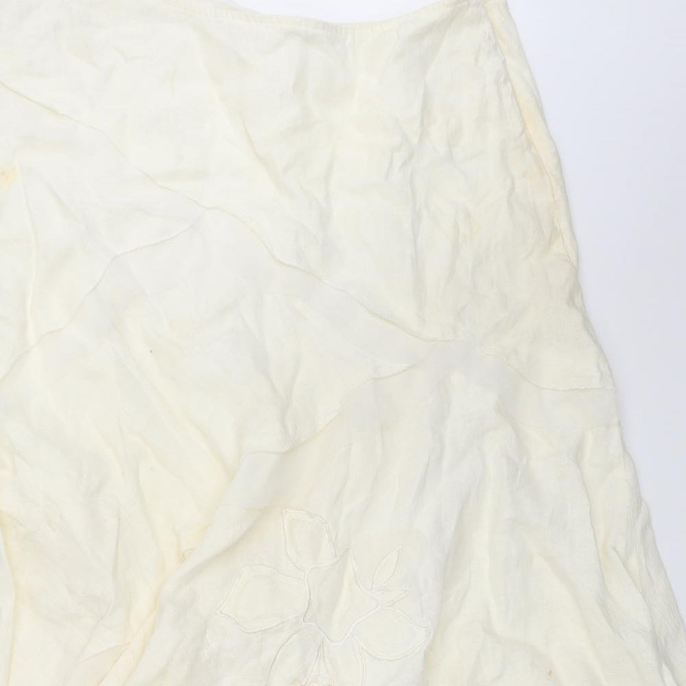 Per Una Womens Ivory   A-Line Skirt Size 16