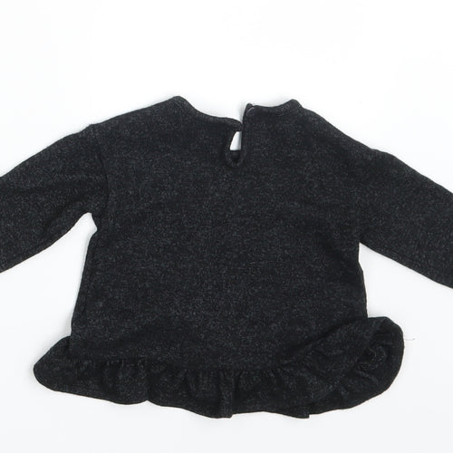 George Girls Grey   Pullover Jumper Size 3-6 Months