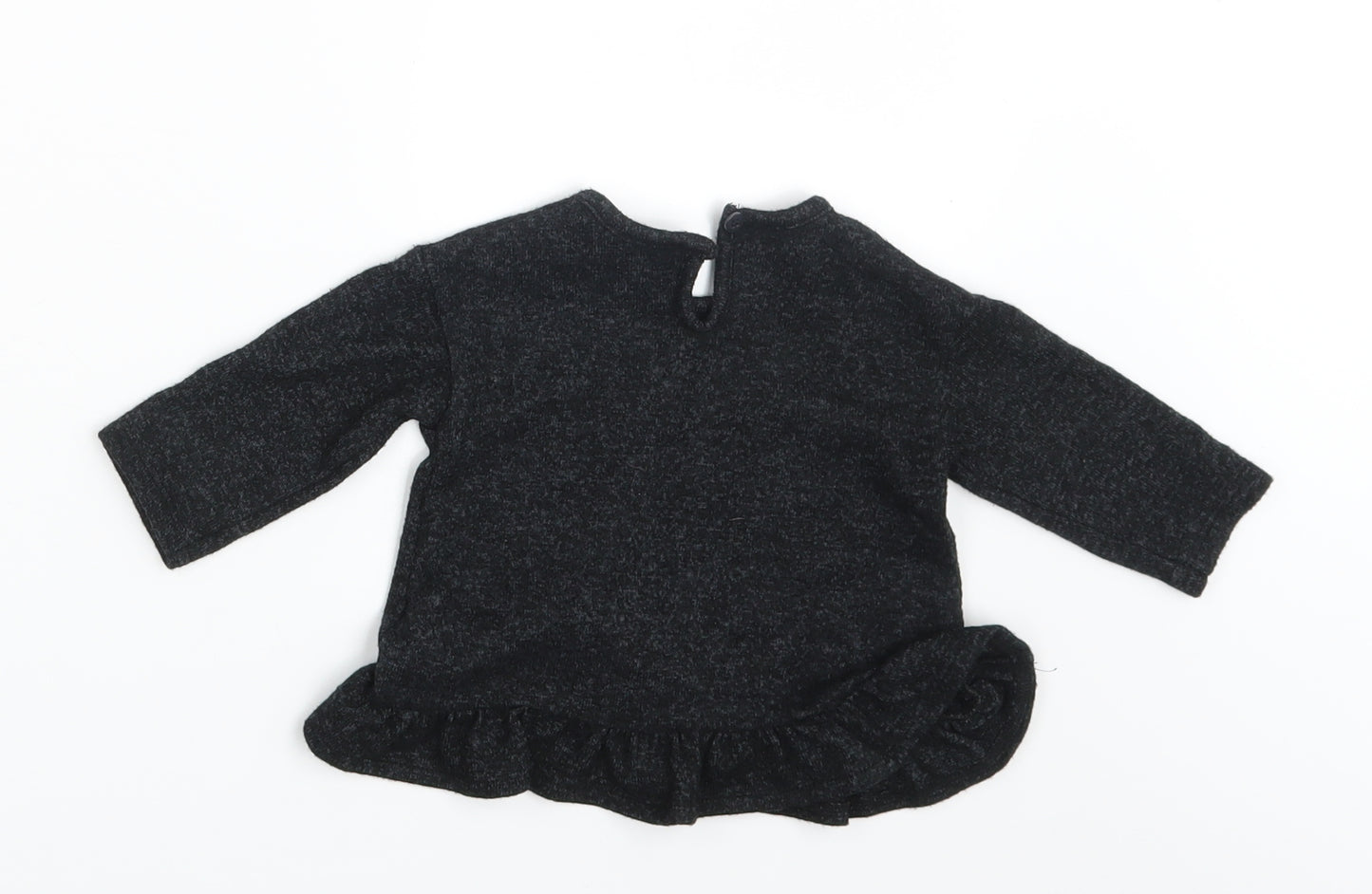 George Girls Grey   Pullover Jumper Size 3-6 Months