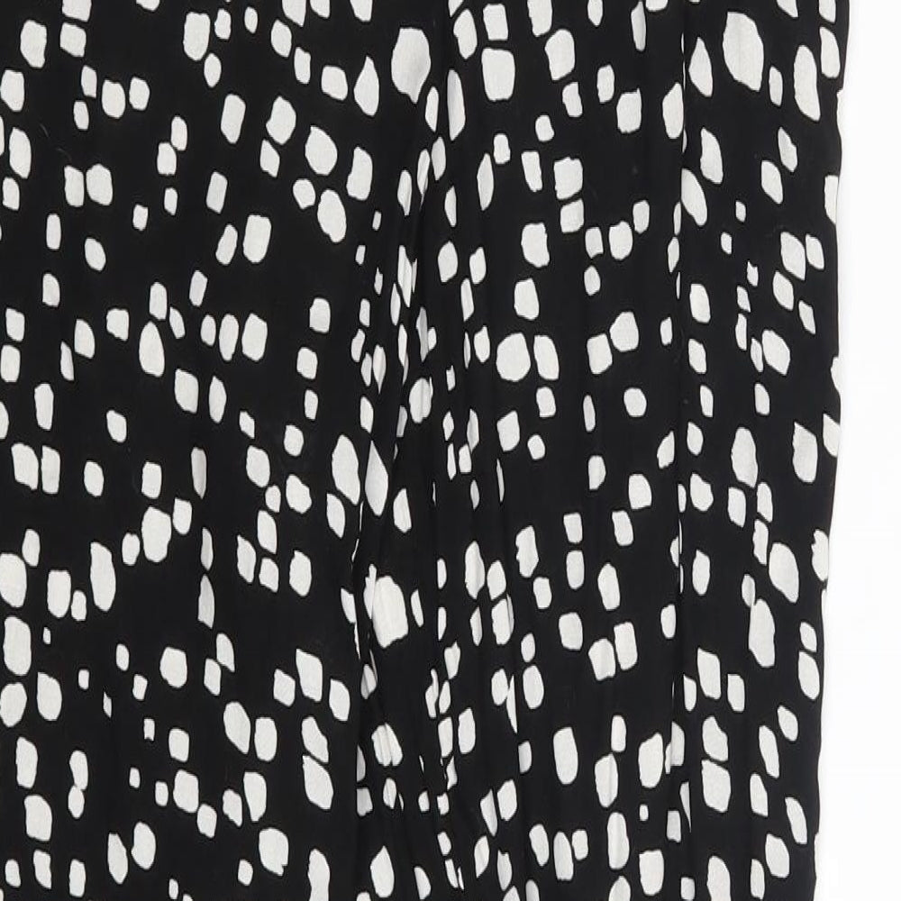 George Womens Black Polka Dot  Sweatpants Trousers One Size L29 in