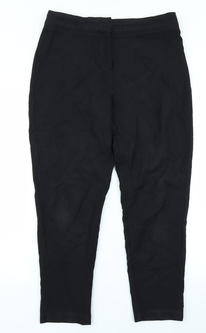 F&F Womens Black Trousers Size 10 L24 in