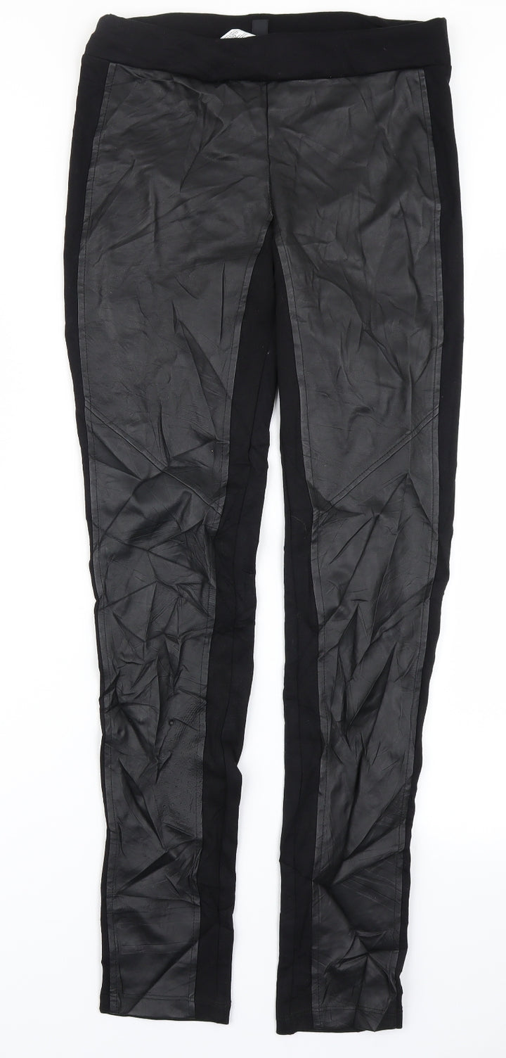 Mango Womens Black   Chino Leggings Size M L28 in