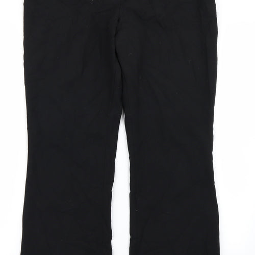 St Michael Womens Black   Trousers  Size 14 L26 in