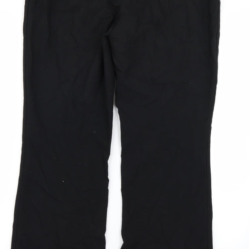 St Michael Womens Black   Trousers  Size 14 L26 in