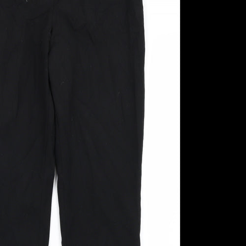 St Michael Womens Black   Trousers  Size 14 L26 in