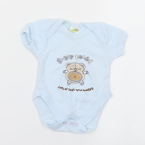 tubby teddy & co Boys Blue   Romper One-Piece Size 0-3 Months  - Bear