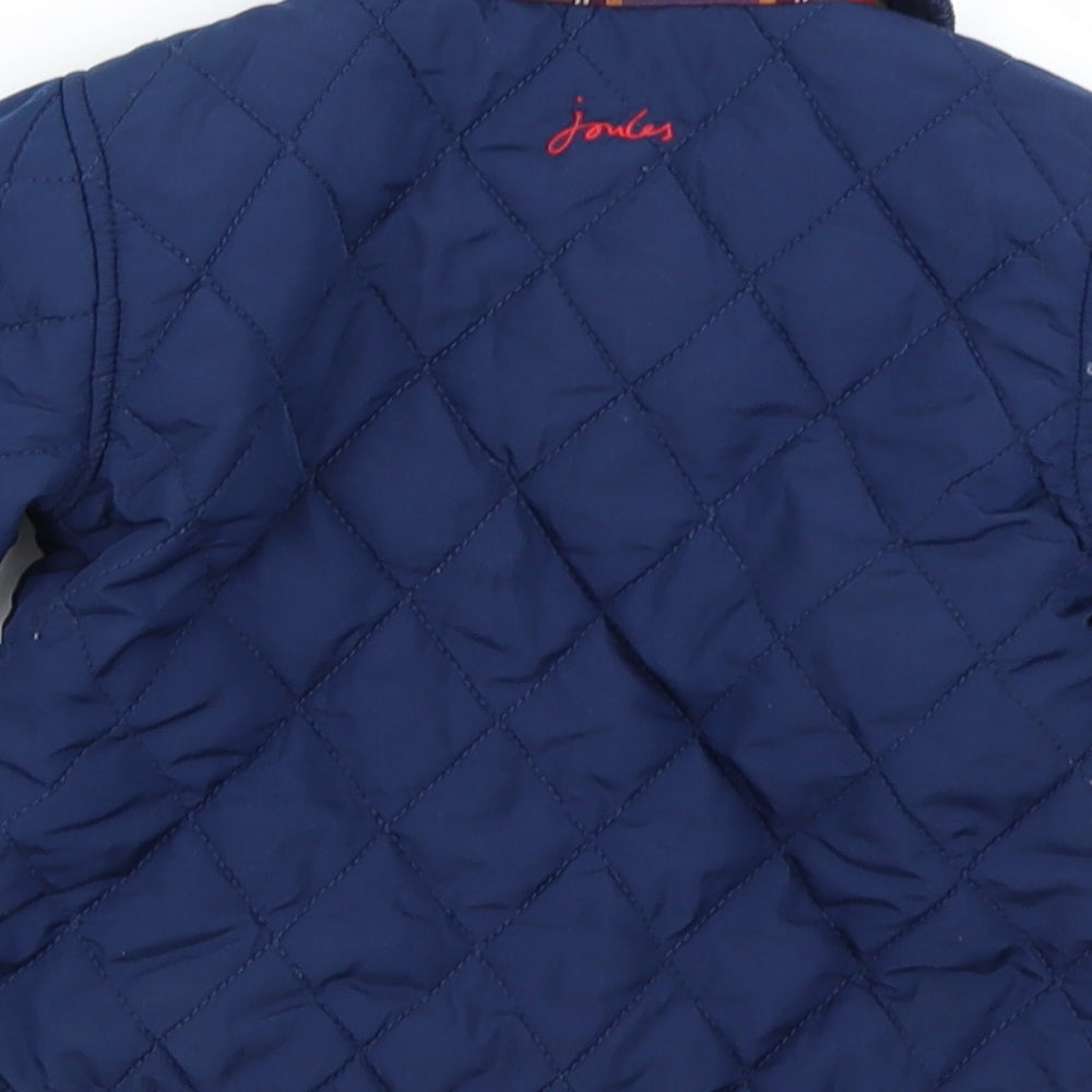 Joules Boys Blue Argyle/Diamond  Pea Coat Coat Size 18-24 Months