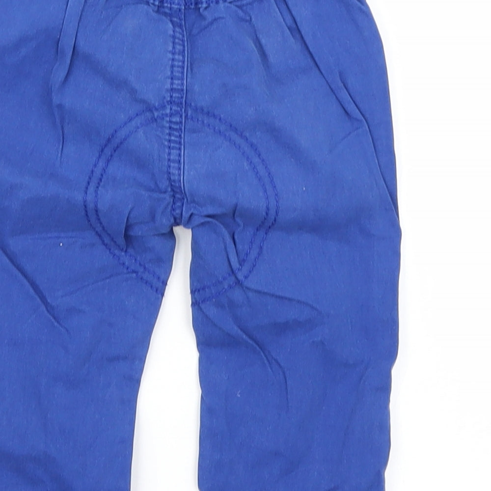 George Boys Blue   Cargo Trousers Size 9-12 Months