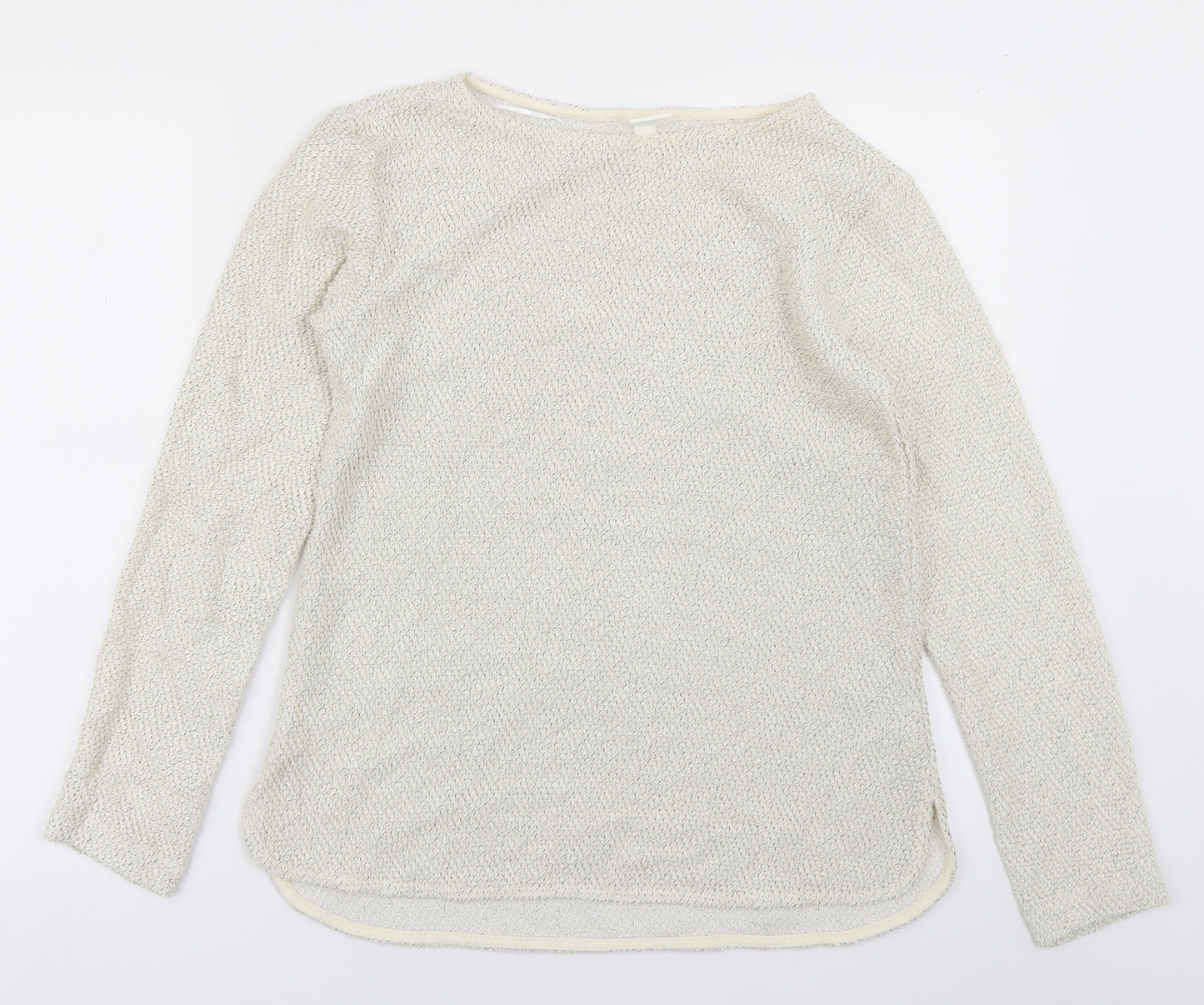 H&M Womens White   Pullover Jumper Size XS