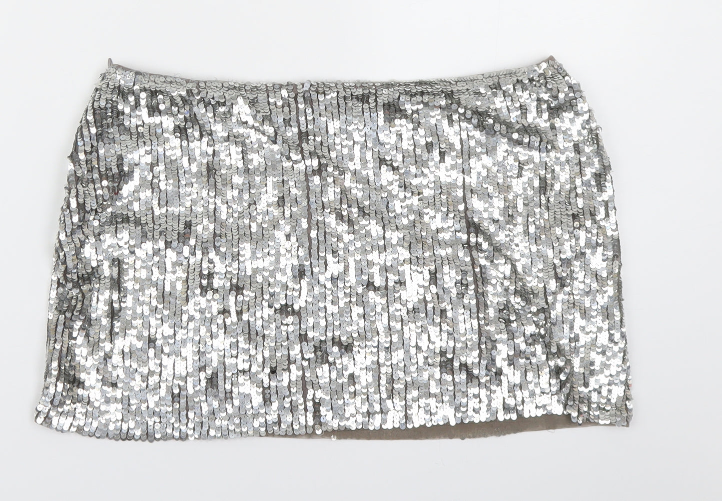 Atmosphere Womens Silver   A-Line Skirt Size 14