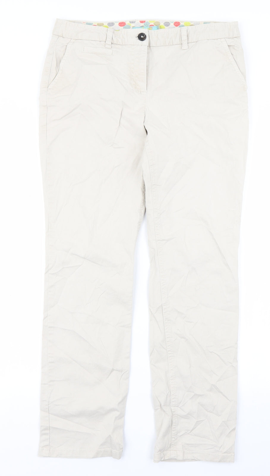 Boden Womens Beige   Chino Trousers Size 12 L26 in