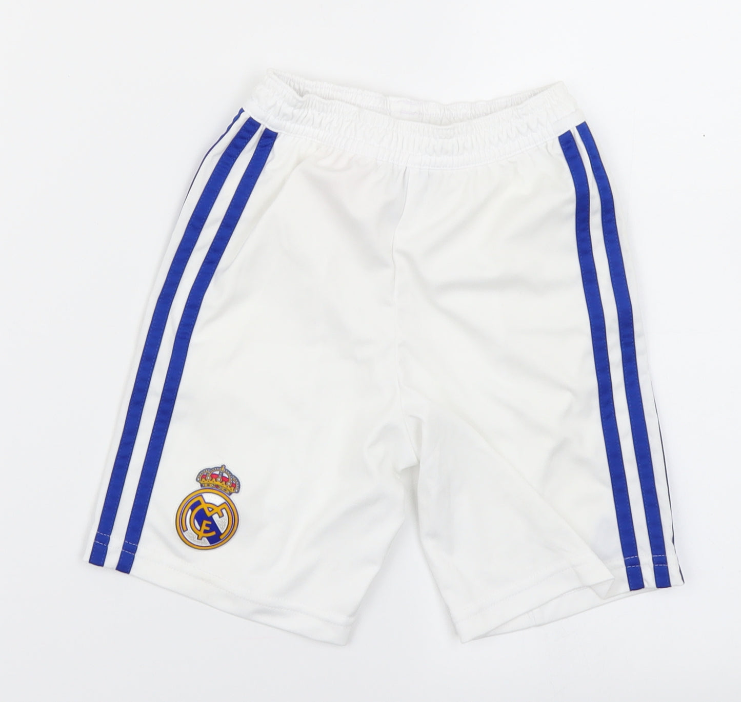 adidas Boys White   Utility Shorts Size 2-3 Years