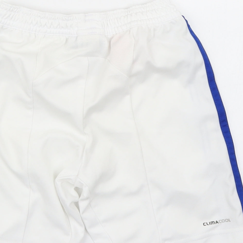 adidas Boys White   Utility Shorts Size 2-3 Years
