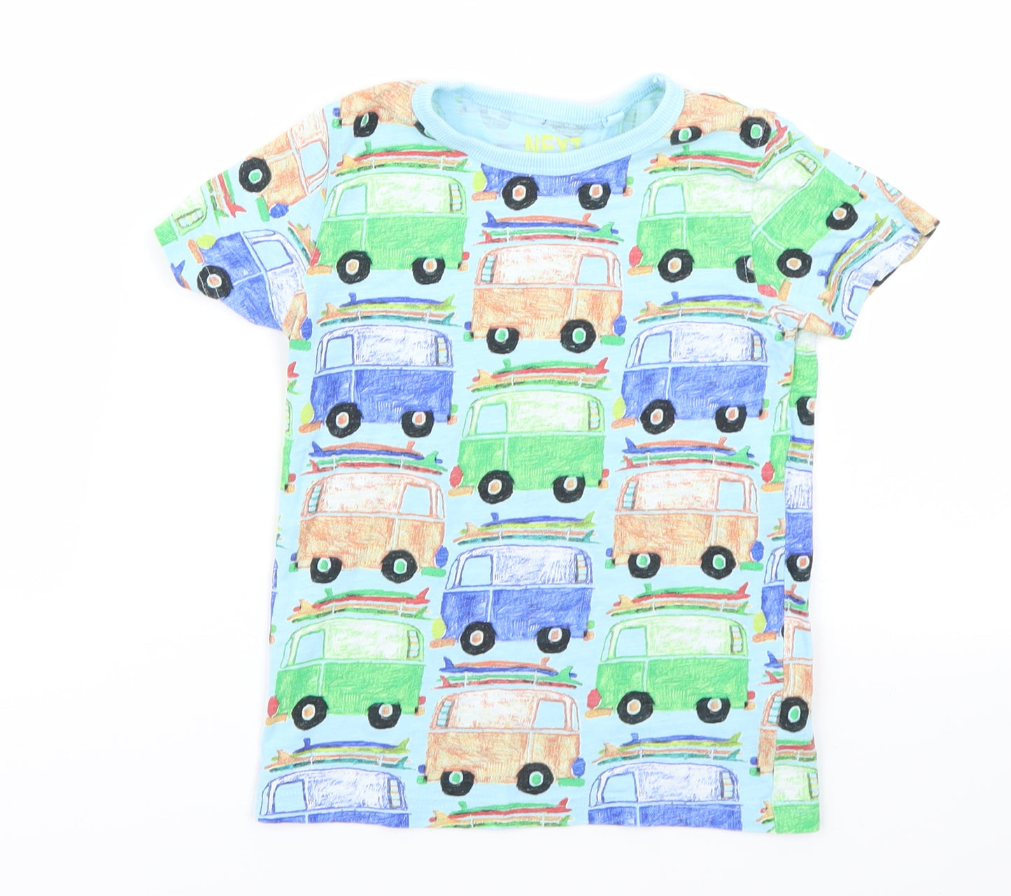 NEXT Boys Blue   Basic T-Shirt Size 3-4 Years  - Camper Van