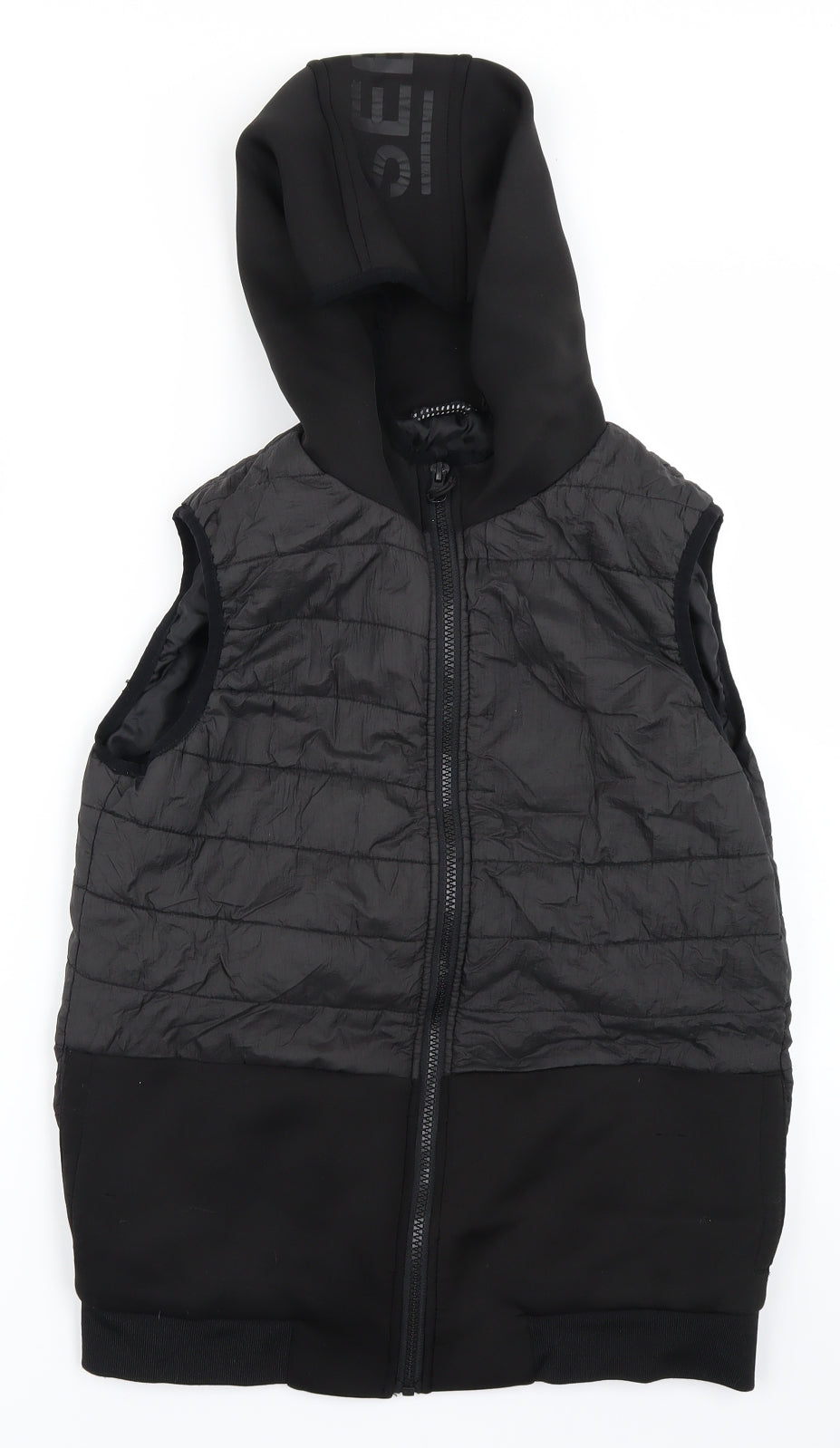 Very Boys Black   Gilet Coat Size 13 Years