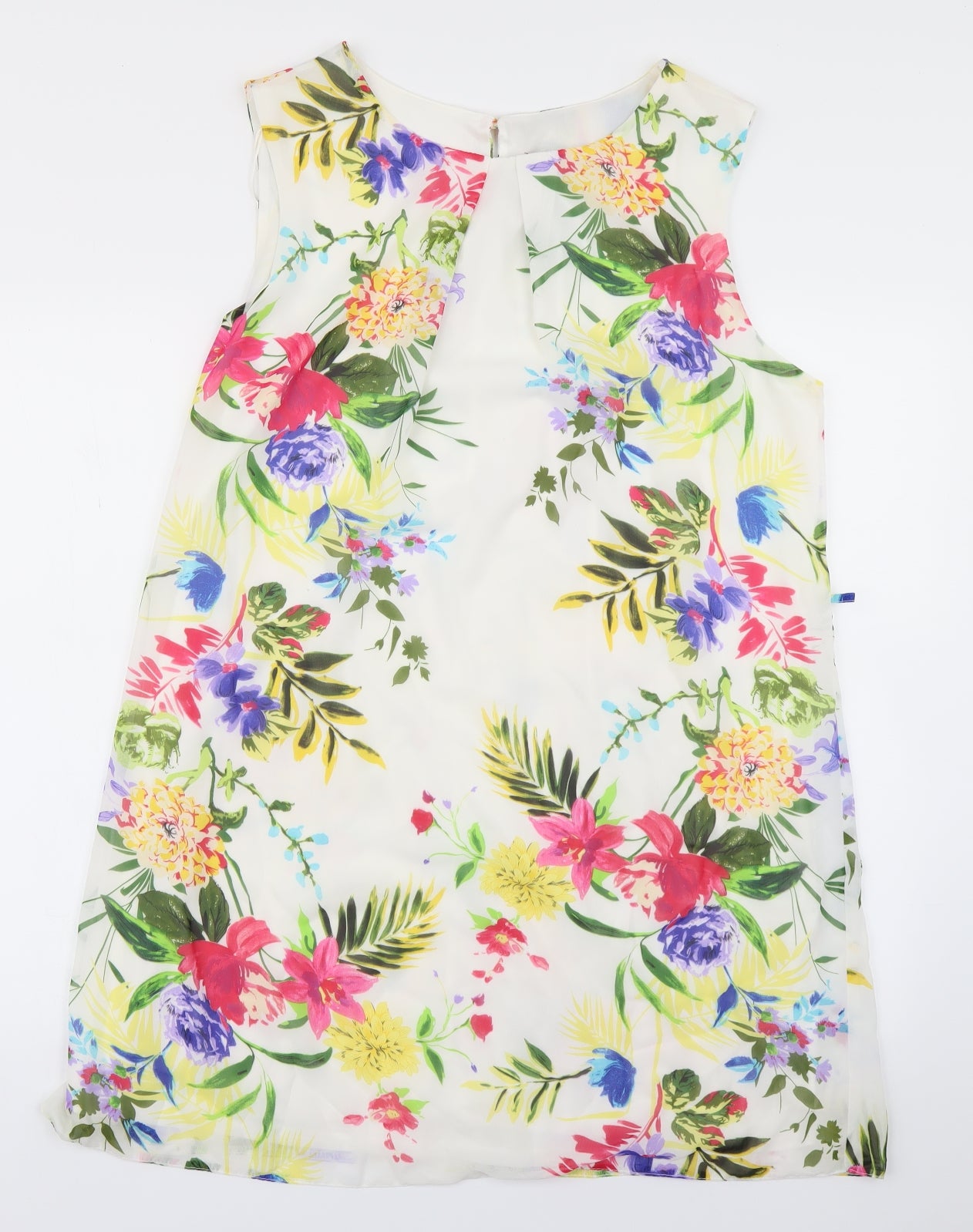 Atmosphere Womens White Floral  A-Line  Size 18