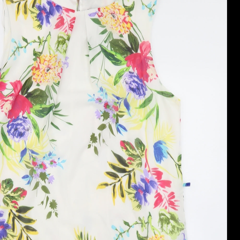 Atmosphere Womens White Floral  A-Line  Size 18