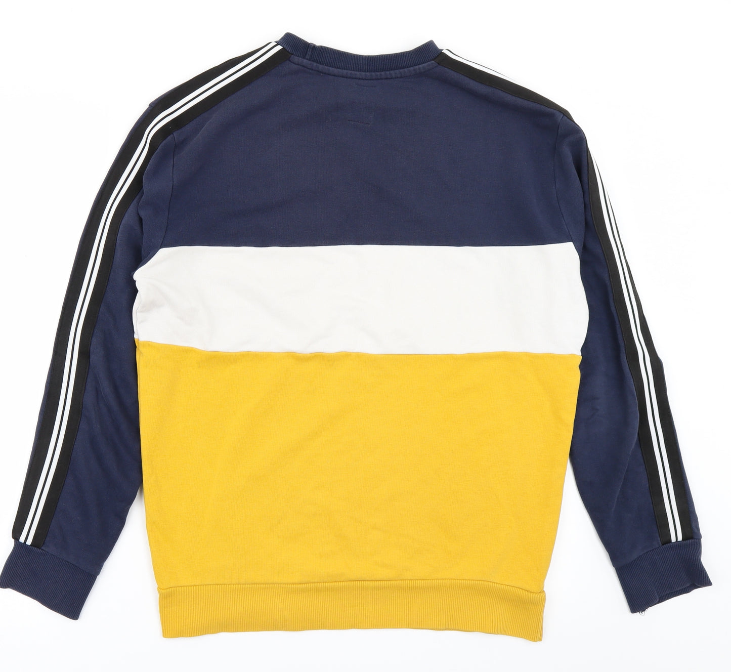 New Look Mens Blue Striped  Pullover Sweatshirt Size XS