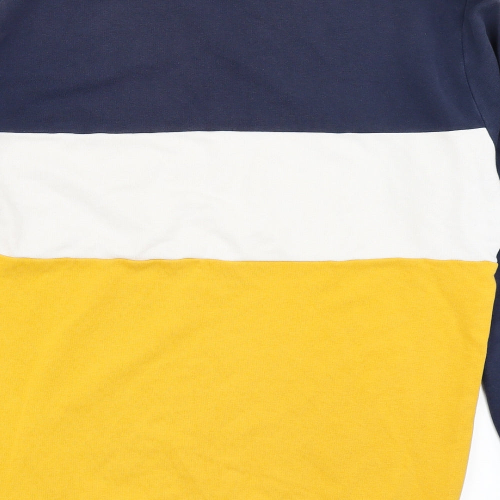 New Look Mens Blue Striped  Pullover Sweatshirt Size XS