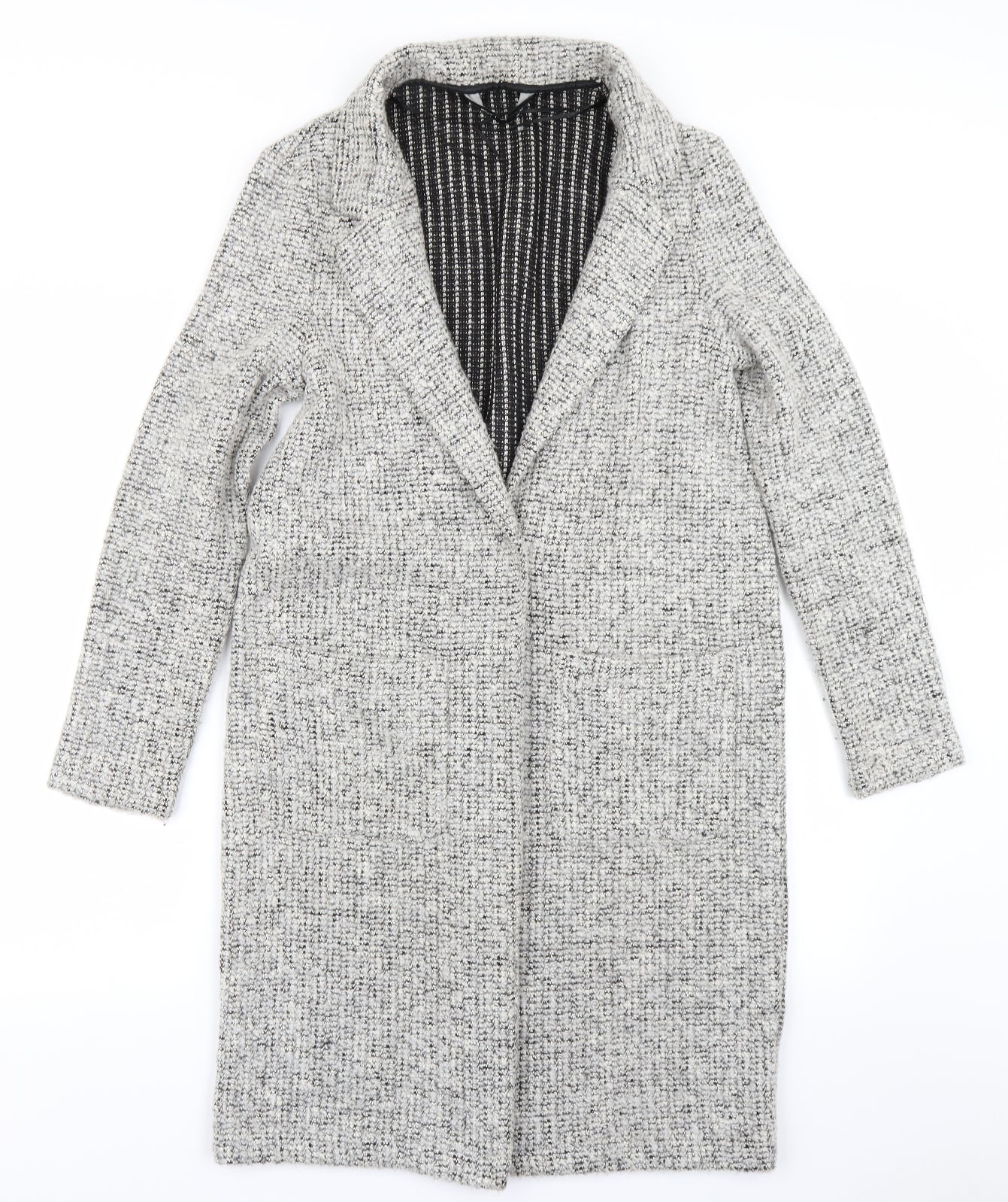 F&F Womens Grey   Overcoat Coat Size 8