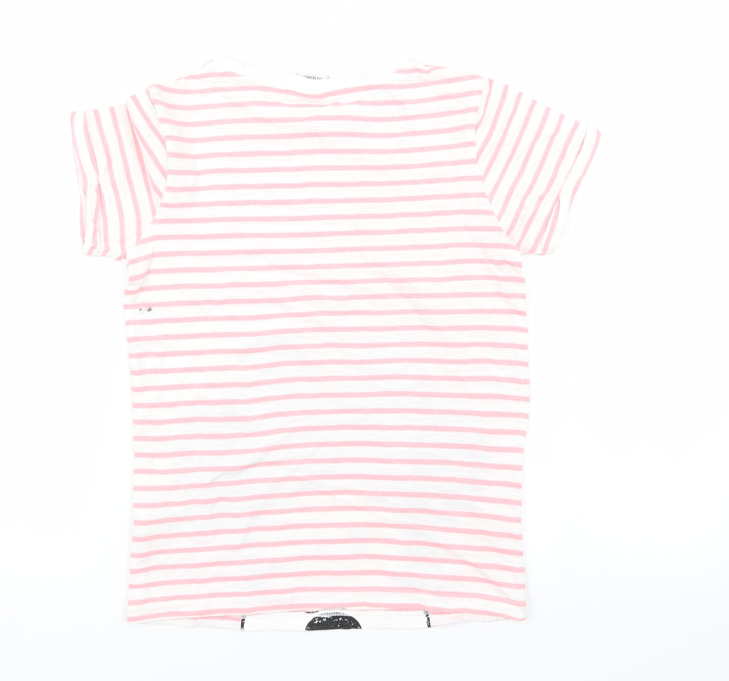 NEXT Girls Pink Striped  Basic T-Shirt Size 9 Years  - Minnie Mouse