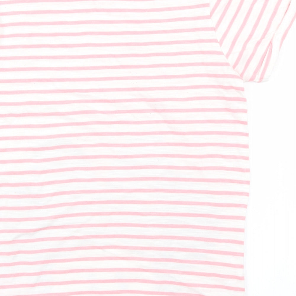 NEXT Girls Pink Striped  Basic T-Shirt Size 9 Years  - Minnie Mouse
