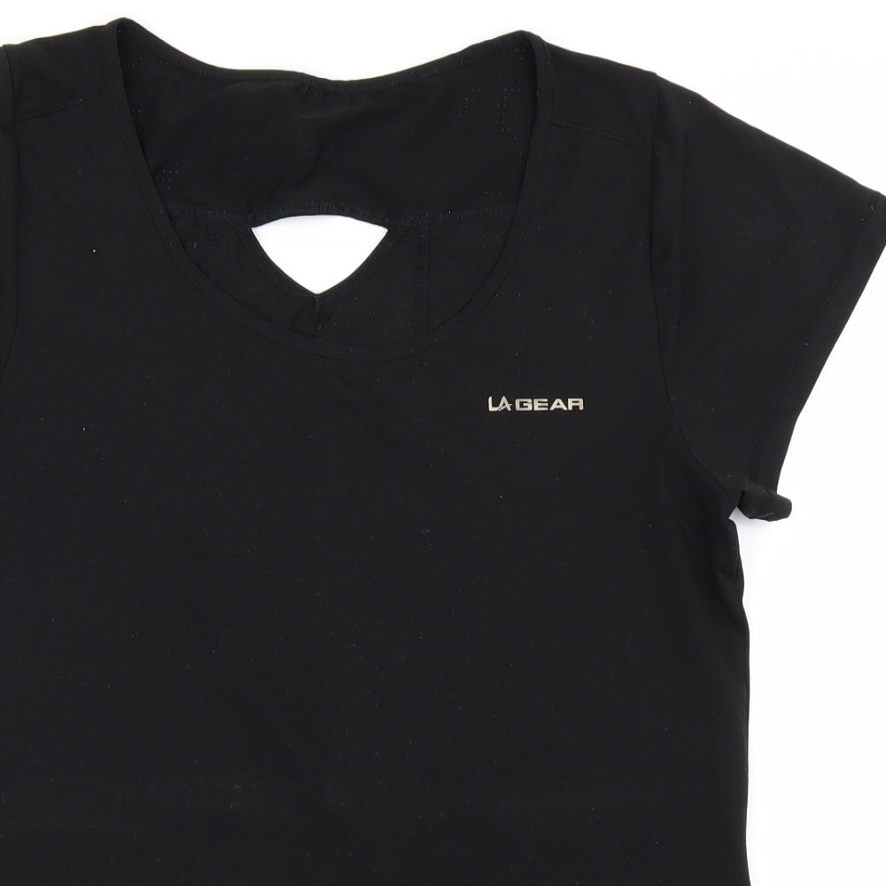LA Gear Womens Black   Basic T-Shirt Size 16