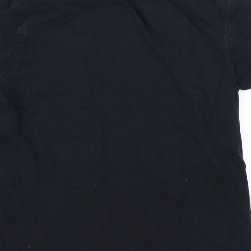 George Boys Black   Basic T-Shirt Size 9-10 Years