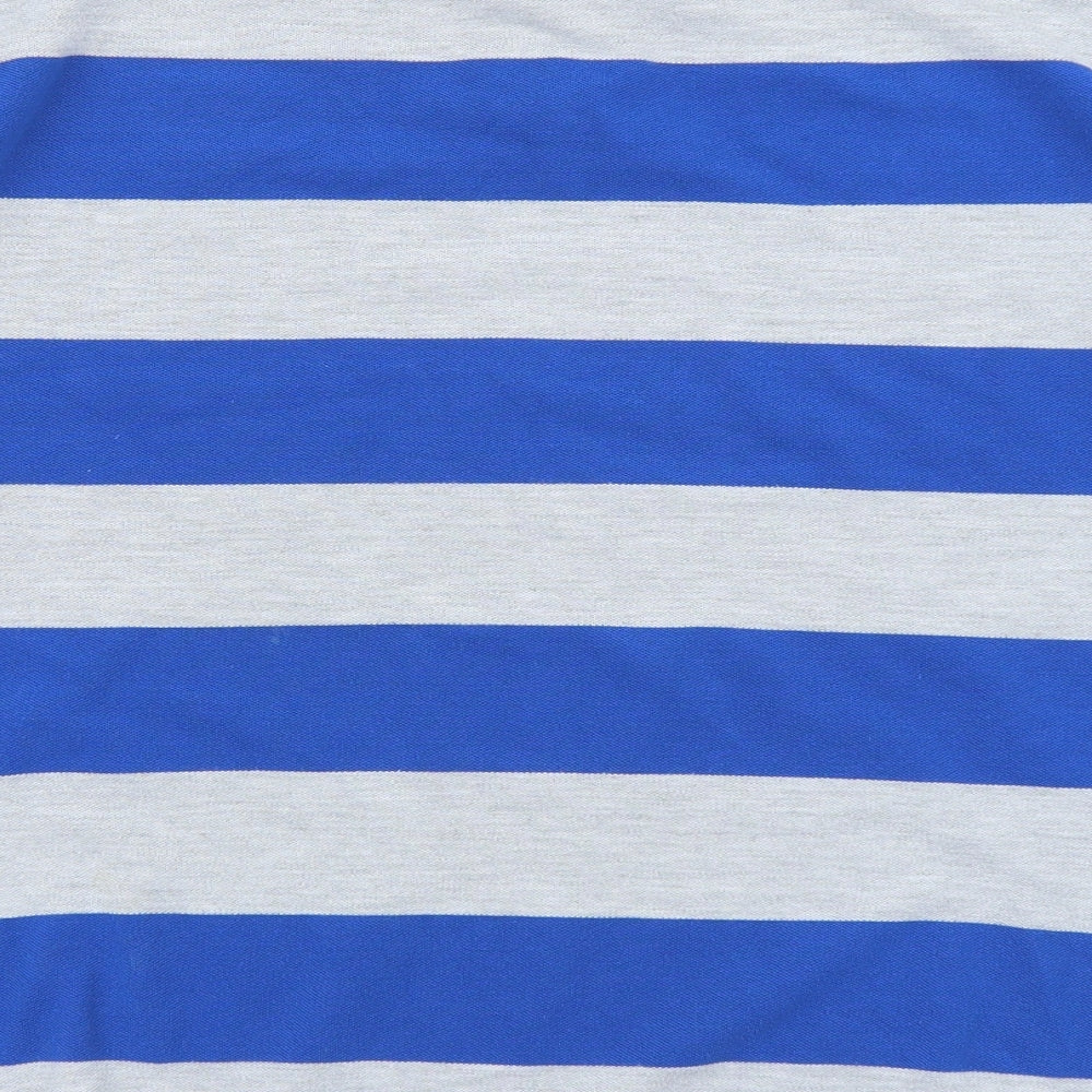 Lonsdale Mens Blue Striped   Polo Size L