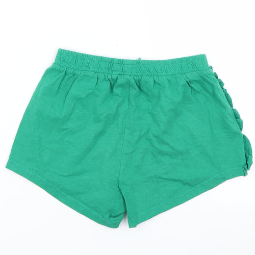 TU Girls Green   Hot Pants Shorts Size 9 Years